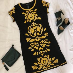 NEW! I.N.C. Black and Gold Shift Dress
